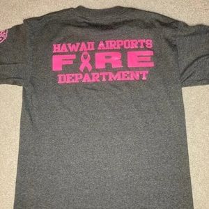 Honolulu Fire Breast Cancer Shirt M